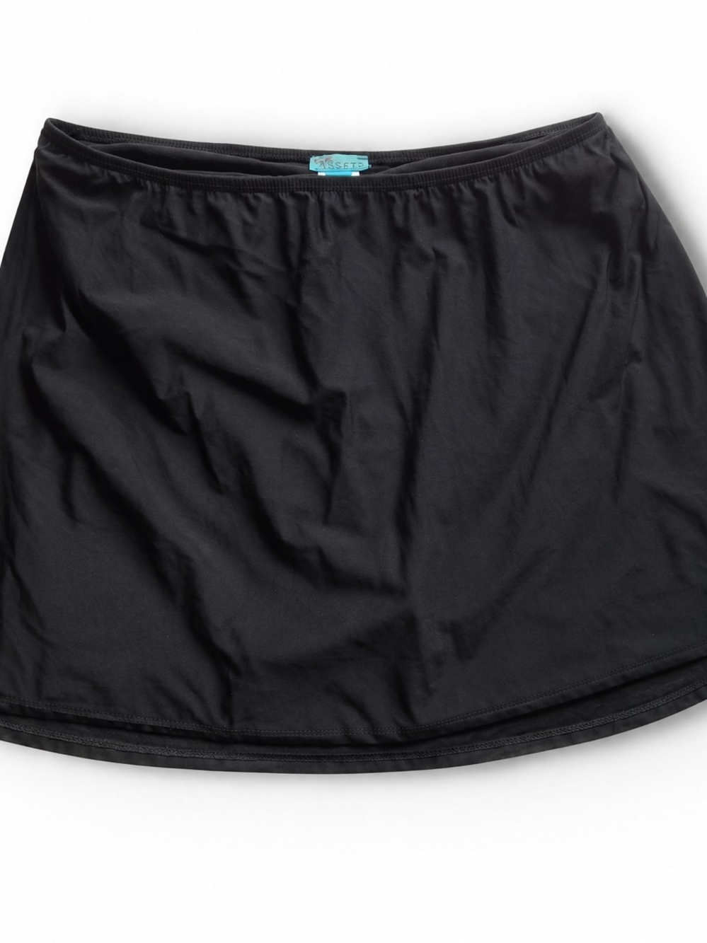 Assets by Sara Blakely Spanx Black Swim Skirt XL Built-In Brief EUC